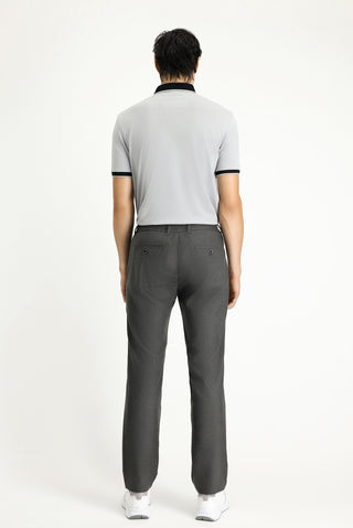  Koyu Füme Relaxed Fit Rahat Kesim Beli Lastikli İpli Likralı Pantolon