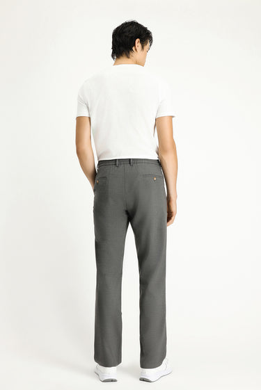 Açık Füme Regular Fit Beli Lastikli İpli Likralı Pileli Pantolon