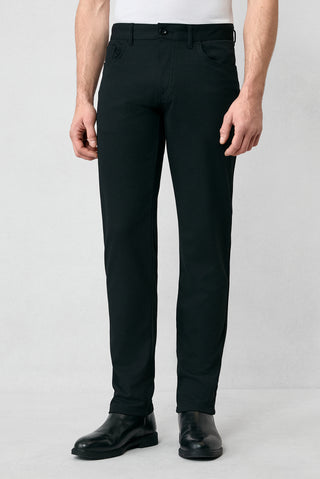  Siyah Slim Fit Dar Kesim Kanvas / Chino Pantolon