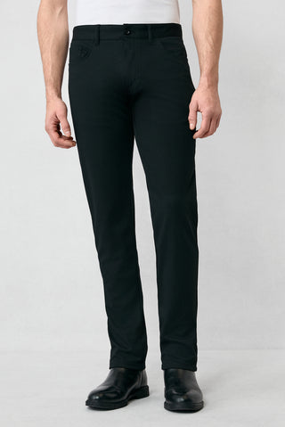  Siyah Relaxed Fit Rahat Kesim Kanvas / Chino Pantolon