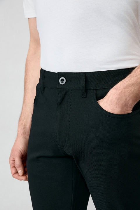 Siyah Relaxed Fit Rahat Kesim Kanvas / Chino Pantolon