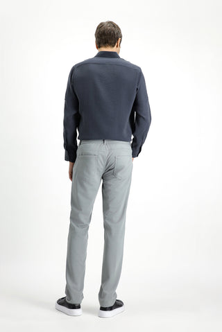  Orta Gri 4 Drop Relaxed Fit Rahat Kesim Kanvas / Chino Pantolon-Ki??l?