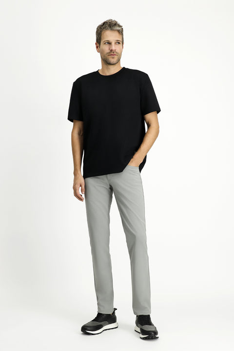 Orta Gri Regular Fit Standart Kesim Kanvas / Chino Pantolon