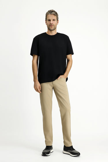 Açık Bej 6 Drop Regular Fit Standart Kesim Kanvas / Chino Pantolon