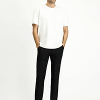 Siyah 7 Drop Super Slim Fit Eksra Dar Kesim Kanvas / Chino Pantolon