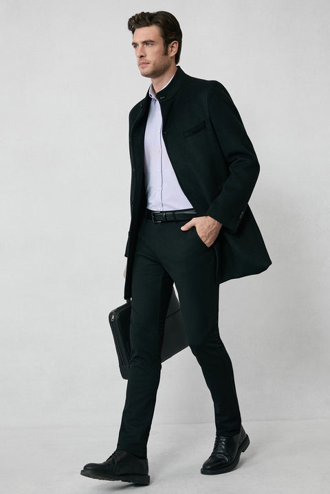 Siyah 7 Drop Super Slim Fit Eksra Dar Kesim 4 Mevsim Esnek Chino Spor Pantolon