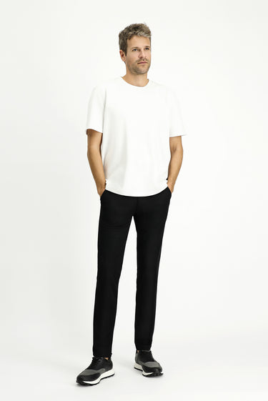 Siyah Slim Fit Dar Kesim Kanvas / Chino Pantolon