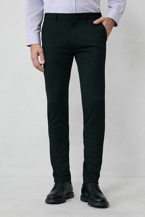 Siyah Regular Fit Standart Kesim 4 Mevsim Esnek Chino Spor Pantolon