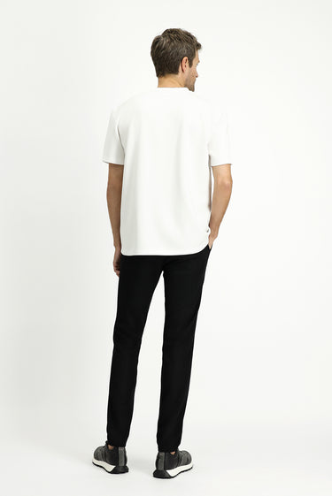 Siyah 7 Drop Super Slim Fit Eksra Dar Kesim Kanvas / Chino Pantolon