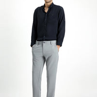 Orta Gri Slim Fit Dar Kesim 4 Mevsim Esnek Chino Spor Pantolon