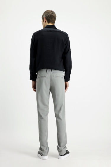 Orta Gri Regular Fit Kanvas / Chino Pantolon