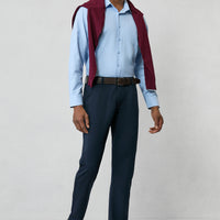 Koyu Lacivert Relaxed Fit Rahat Kesim 4 Mevsim Esnek Chino Spor Pantolon