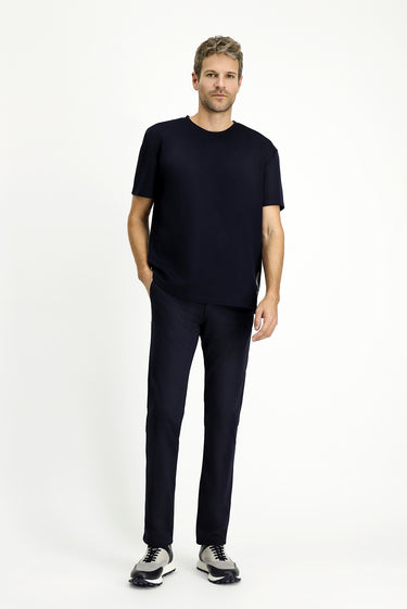 Koyu Lacivert 7 Drop Super Slim Fit Eksra Dar Kesim Kanvas / Chino Pantolon