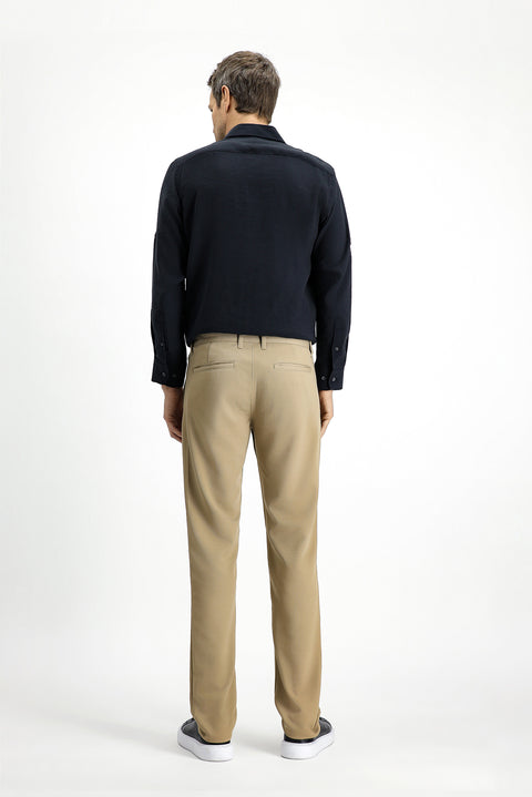 Açık Bej Relaxed Fit Rahat Kesim 4 Mevsim Esnek Chino Spor Pantolon