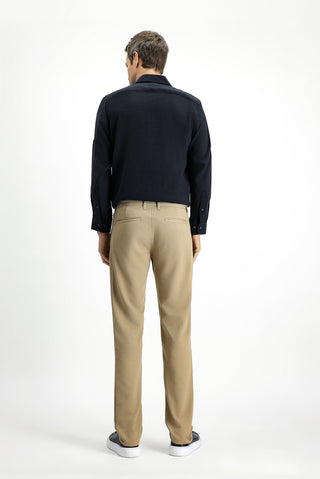  Açık Bej Slim Fit Dar Kesim Kanvas / Chino Pantolon