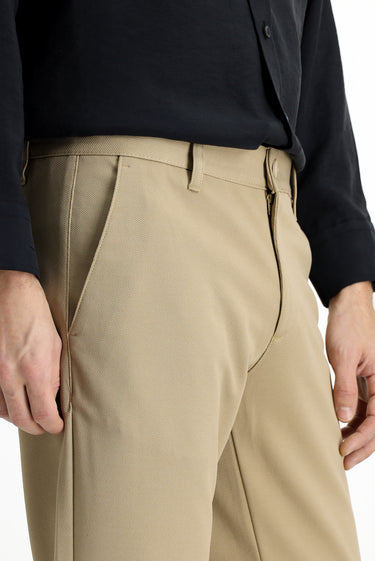 Açık Bej 6 Drop Regular Fit Standart Kesim Kanvas / Chino Pantolon
