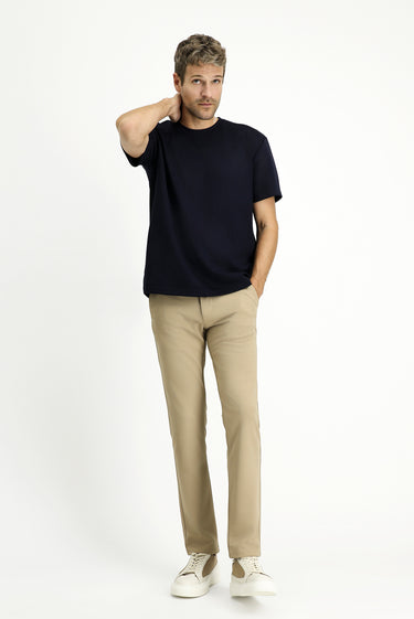 Açık Bej 7 Drop Slim Fit Dar Kesim Kanvas / Chino Pantolon