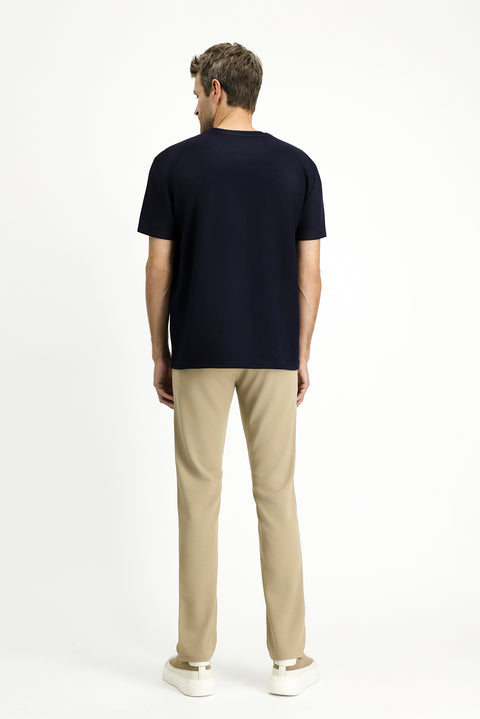 Açık Bej 4 Drop Relaxed Fit Rahat Kesim 4 Mevsim Esnek Chino Spor Pantolon