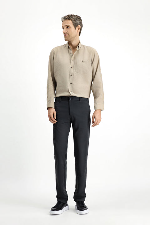 Koyu Antrasit 4 Drop Relaxed Fit Rahat Kesim 4 Mevsim Esnek Chino Spor Pantolon