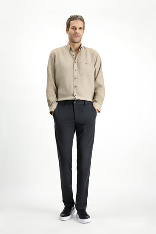  Koyu Antrasit Regular Fit Kanvas / Chino Pantolon