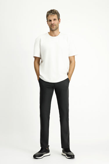 Koyu Antrasit Slim Fit Dar Kesim Kanvas / Chino Pantolon