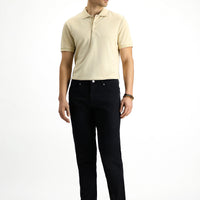 Siyah Regular Fit Likralı Denim Pantolon