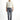 Orta Gri Slim Fit Dar Kesim Likralı Denim Pantolon