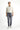 Orta Gri Regular Fit Likralı Denim Pantolon