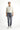 Orta Gri Regular Fit Likralı Denim Pantolon
