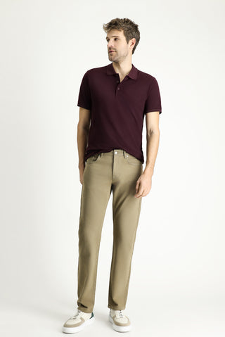  Orta Haki Regular Fit Denim Pamuk Pantolon