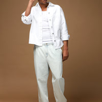 Açık Mavi 6 Drop Regular Fit Standart Kesim Pamuk Denim Pantolon