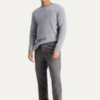 Orta Gri Regular Fit Likralı Denim Pantolon