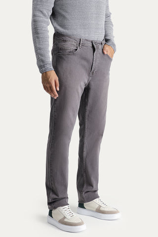  Orta Gri 6 Drop Regular Fit Standart Kesim Likralı Denim Pantolon