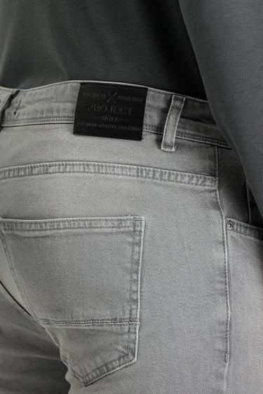 Açık Gri Super Slim Fit Ekstra Dar Kesim Likralı Denim Pantolon