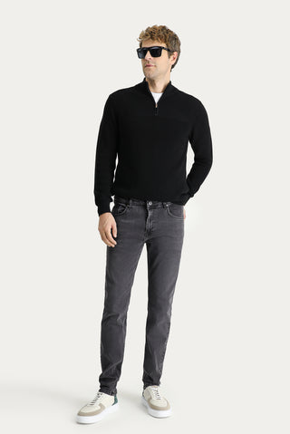  Koyu Antrasit 7 Drop Super Slim Fit Eksra Dar Kesim Likralı Denim Pantolon