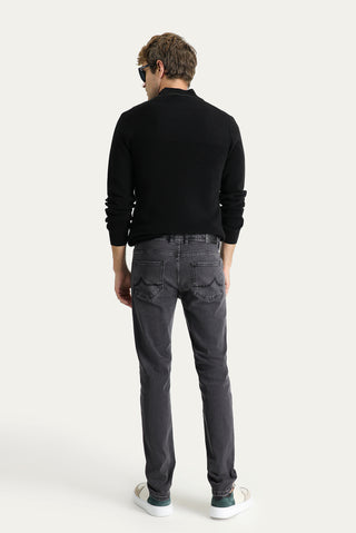  Koyu Antrasit 7 Drop Super Slim Fit Eksra Dar Kesim Likralı Denim Pantolon