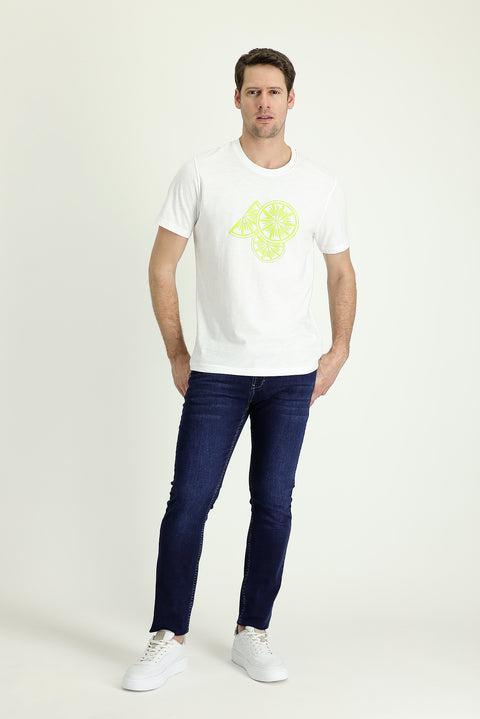 Orta Lacivert 7 Drop Super Slim Fit Eksra Dar Kesim Likralı Denim Pantolon