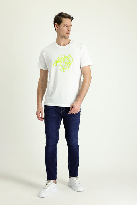 Orta Lacivert 7 Drop Super Slim Fit Eksra Dar Kesim Likralı Denim Pantolon