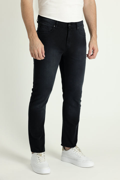 Siyah Super Slim Fit Eksra Dar Kesim Likralı Denim Pantolon