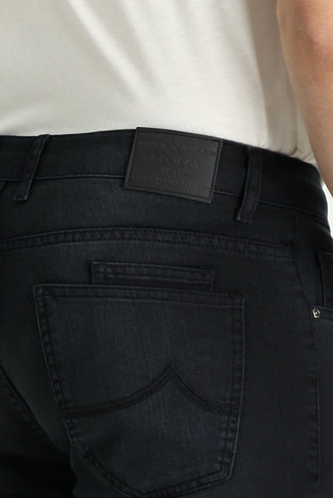 Siyah Super Slim Fit Ekstra Dar Kesim Likralı Denim Pantolon