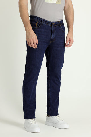  Orta Lacivert 6 Drop Regular Fit Standart Kesim Likralı Denim Pantolon