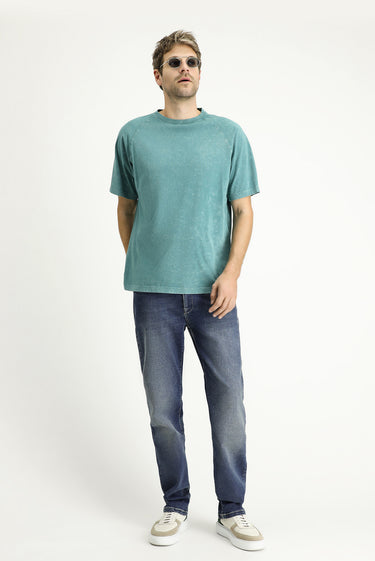 İndigo Regular Fit Likralı Denim Pantolon