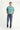 İndigo Regular Fit Likralı Denim Pantolon