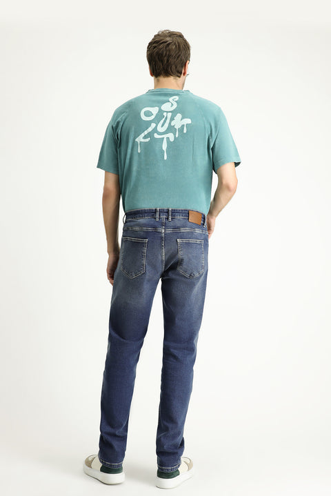 İndigo 6 Drop Regular Fit Standart Kesim Likralı Denim Pantolon