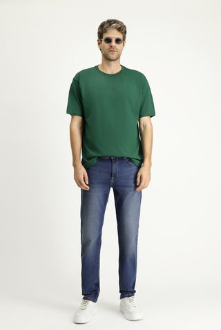  İndigo 6 Drop Regular Fit Standart Kesim Likralı Denim Pantolon