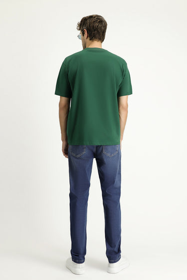 İndigo Regular Fit Likralı Denim Pantolon