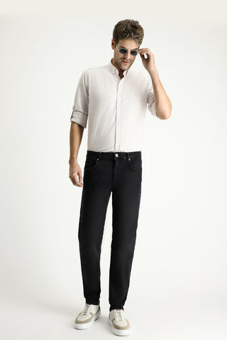  Siyah 7 Drop Super Slim Fit Eksra Dar Kesim Likralı Denim Pantolon
