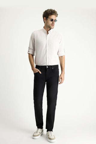  Siyah 7 Drop Super Slim Fit Eksra Dar Kesim Likralı Denim Pantolon
