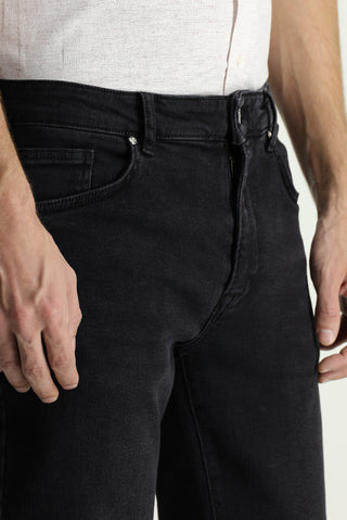  Siyah 7 Drop Super Slim Fit Eksra Dar Kesim Likralı Denim Pantolon