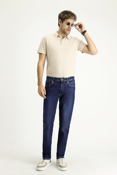 İndigo Super Slim Fit Ekstra Dar Kesim Likralı Denim Pantolon